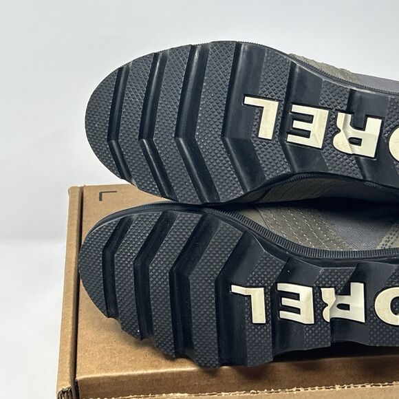 SOREL Lexie Wedge Ankle Boot Quarry Waterproof Leather Canvas Size 7.5/EU 38.5 - Picture 16 of 16